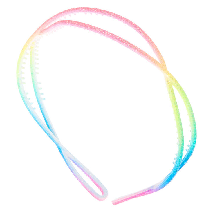 Rainbow Glitter Twist Headband,
