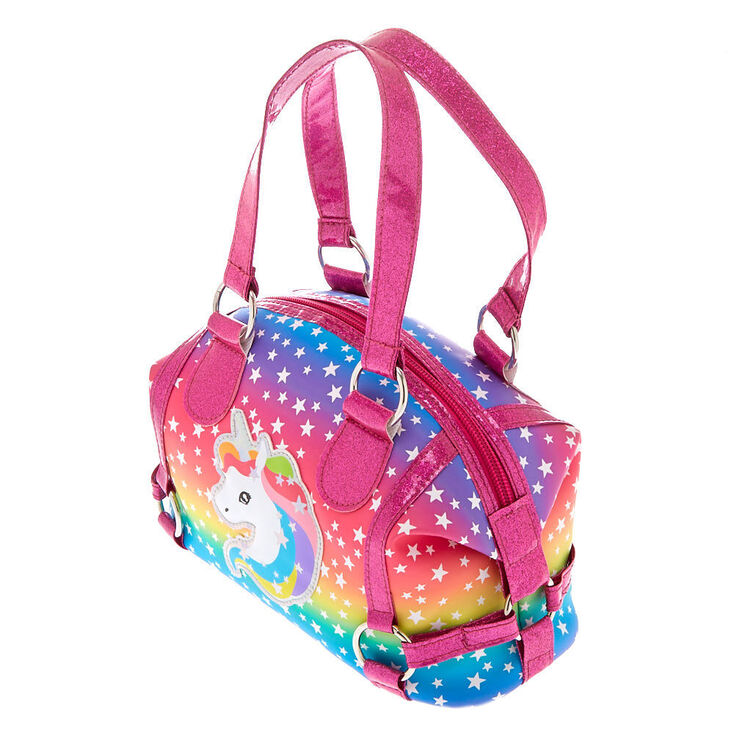 Claire&#39;s Club Rainbow Unicorn Tote Bag,