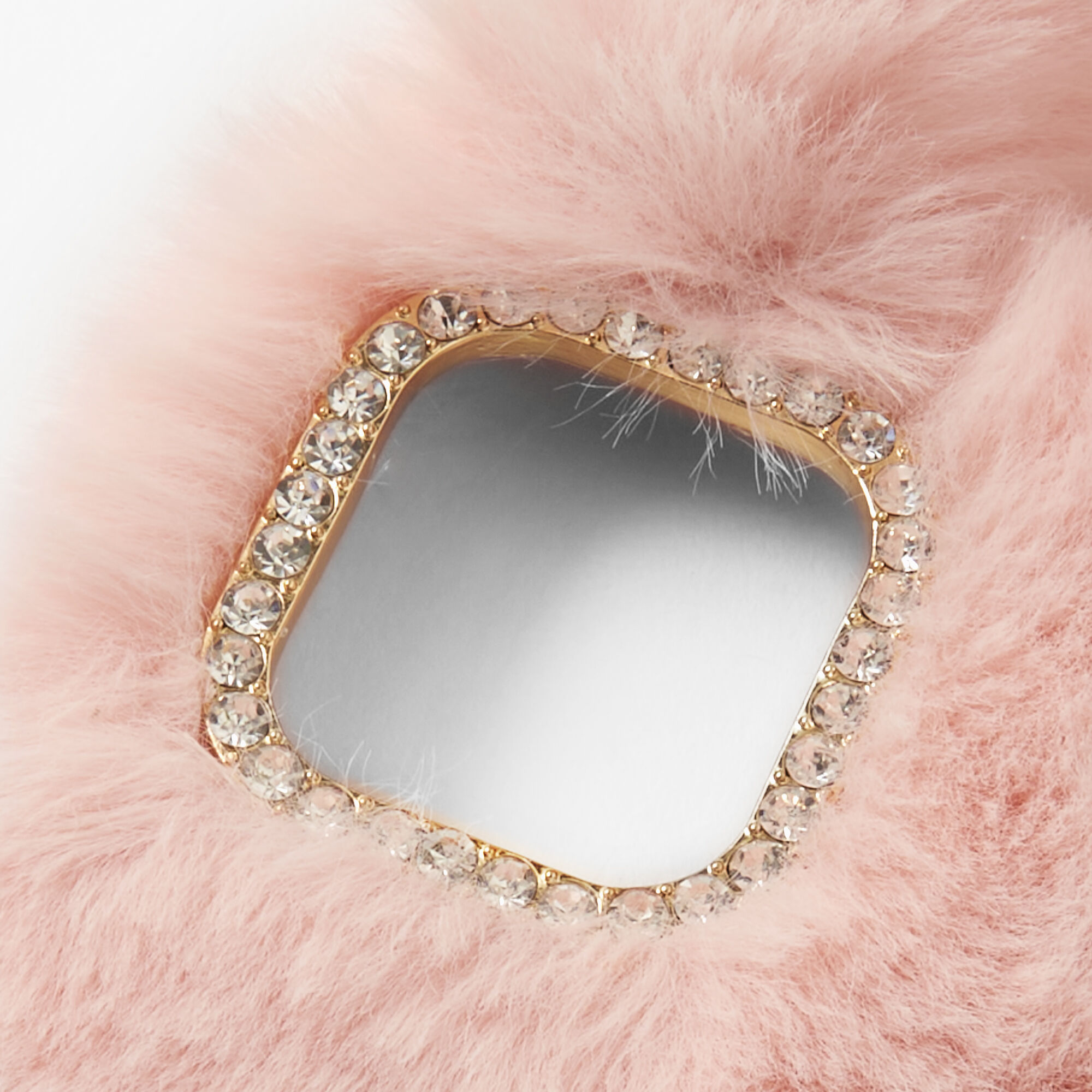 Furry Pink Bunny Phone Case - Fits iPhone 12 Pro Max,