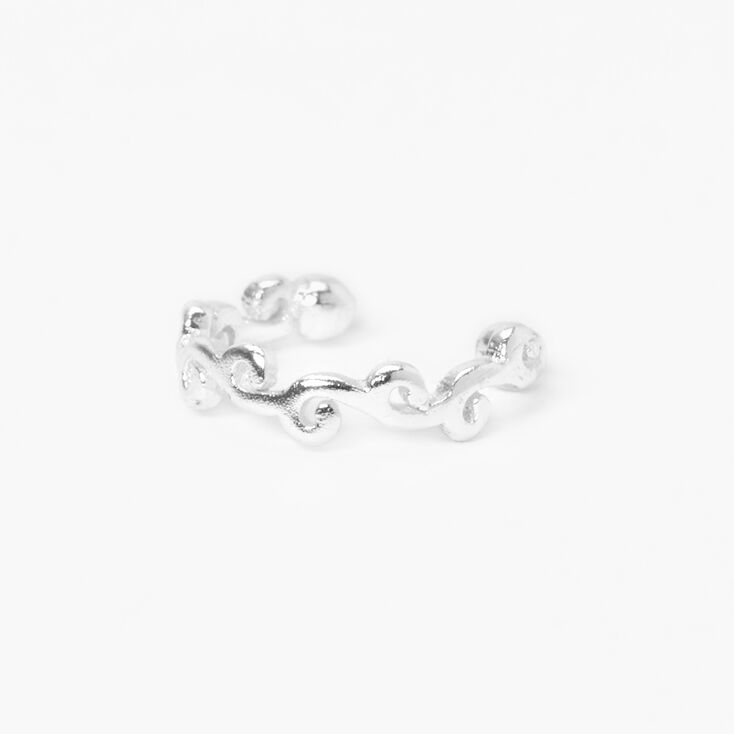 Sterling Silver Wave Faux Nose Ring,