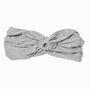 Grey Ruched Keyhole Headwrap,
