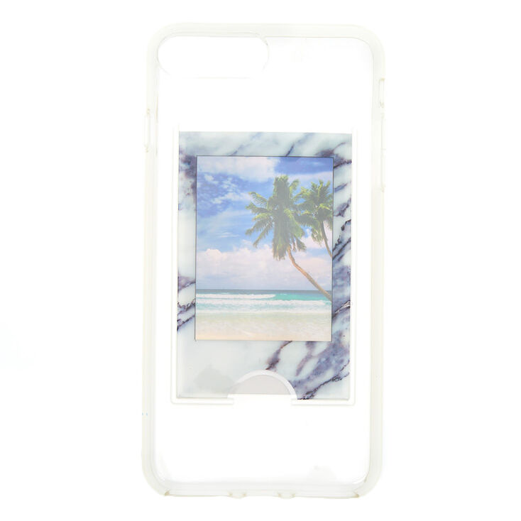 Coque de portable pochette effet marbr&eacute; Instax Mini,