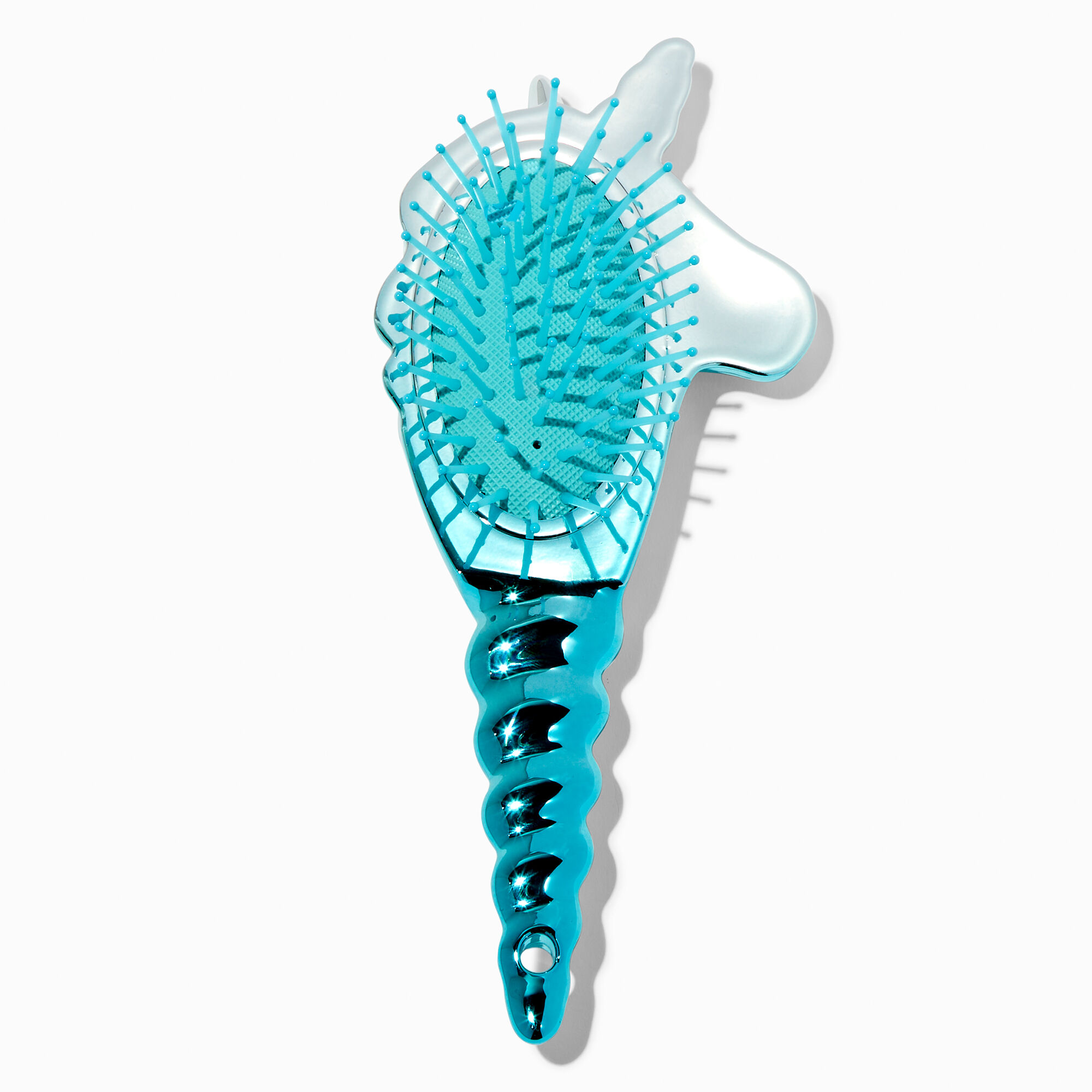 Claire's Club Chrome Unicorn Paddle Hair Brush,