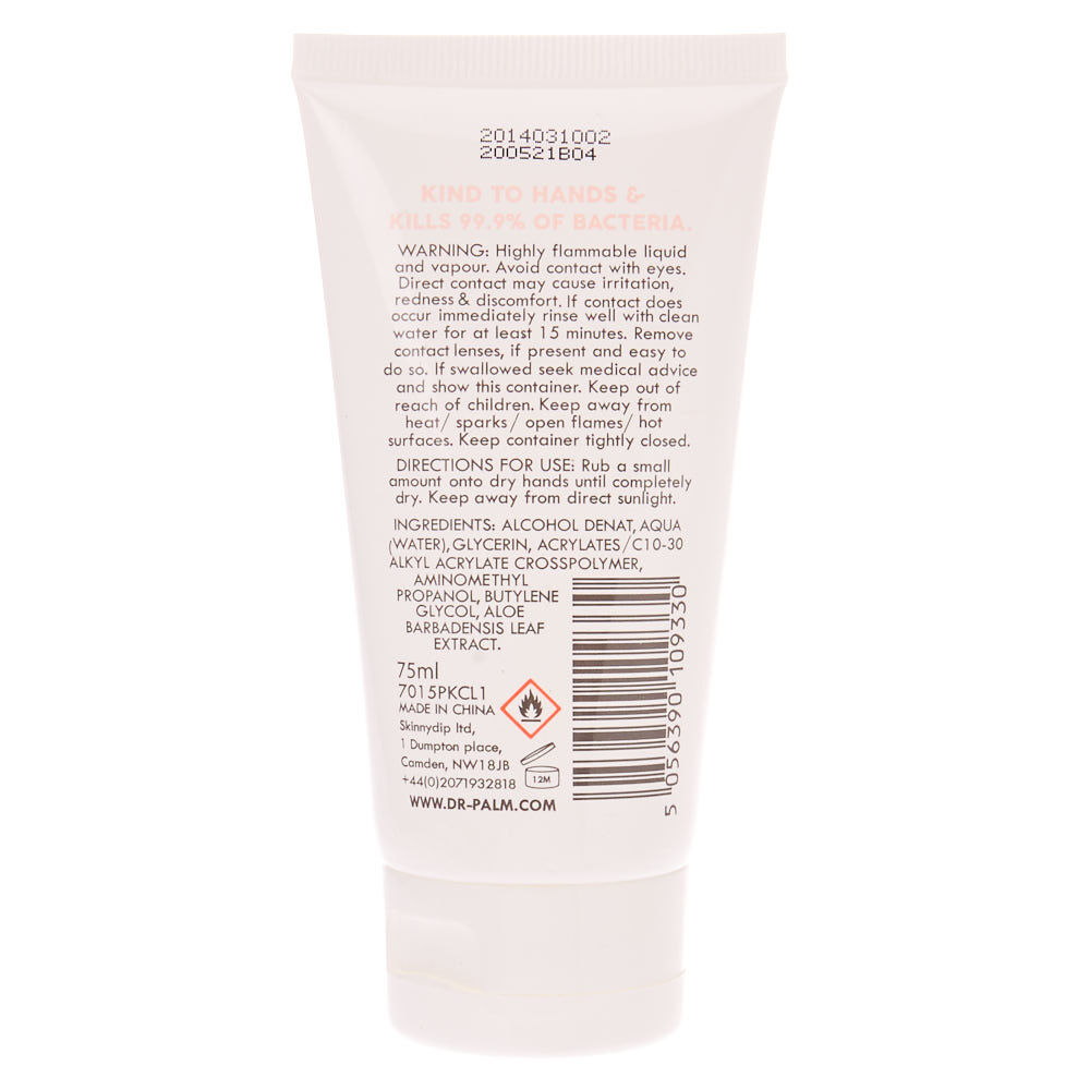 Skinny Dip Dr. Palm 75ml Hand Sanitiser - Clear,
