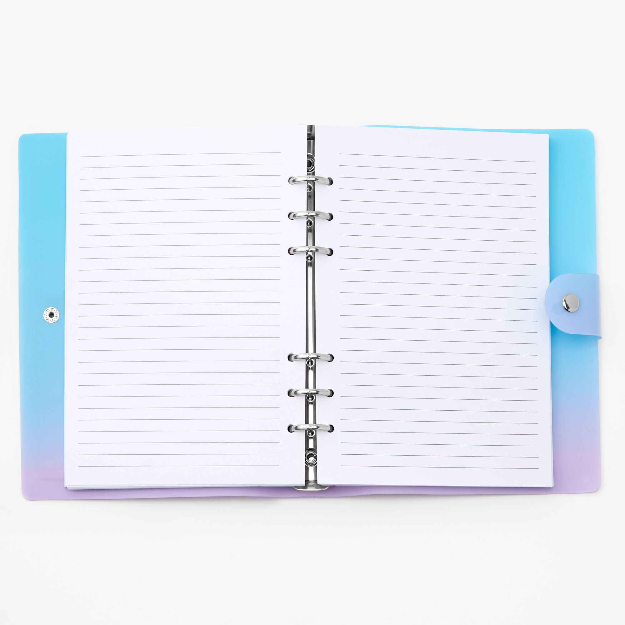 Journal intime Instax avec dégradé bleu et violet,