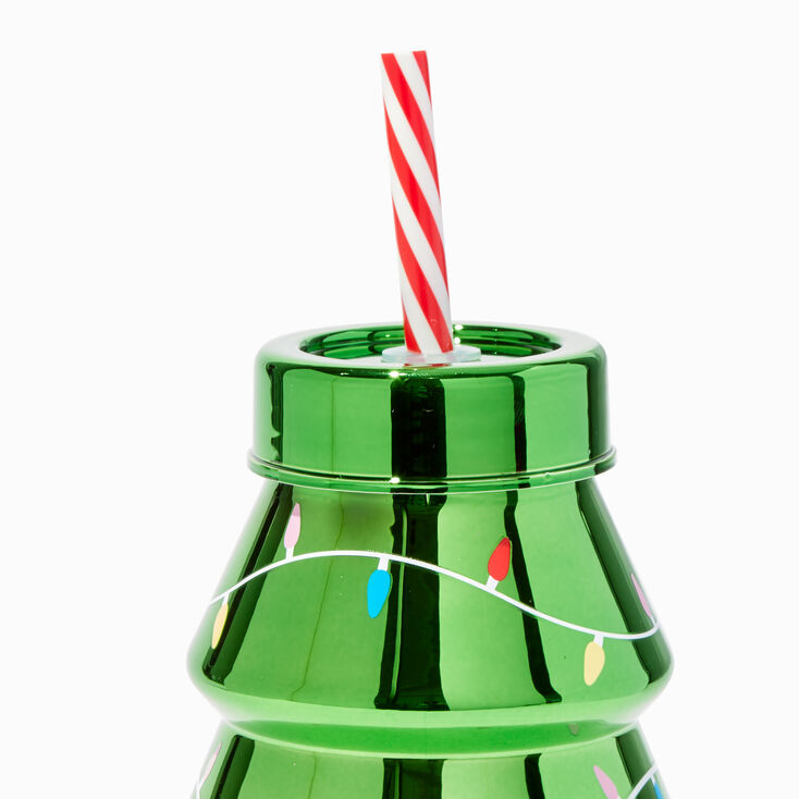Metallic Christmas Tree Tumbler,