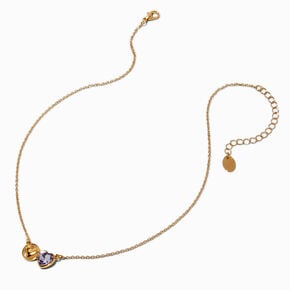 Double Heart Pendant Necklace,