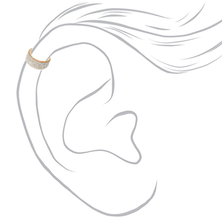 Gold Silver Glitter Ear Cuff,
