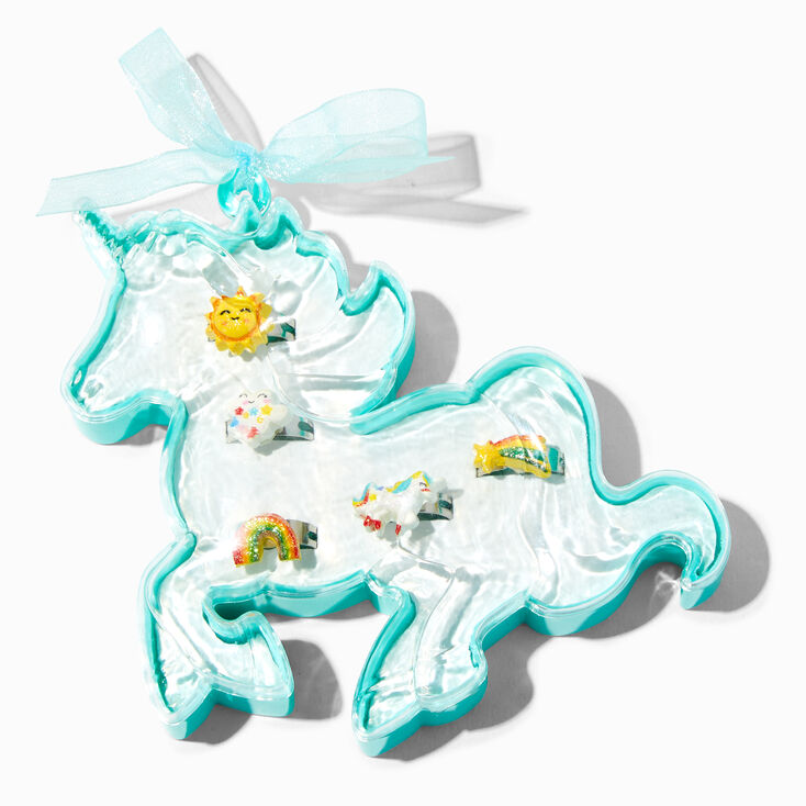 Bagues dans un coffret licorne vert menthe Claire&#39;s&nbsp;Club - Lot de 5,