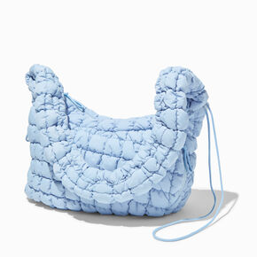 Blue Puffy Sling Shoulder Bag,