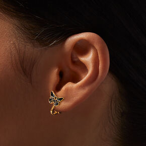 Origami Butterfly Clip-On Stud Earrings,