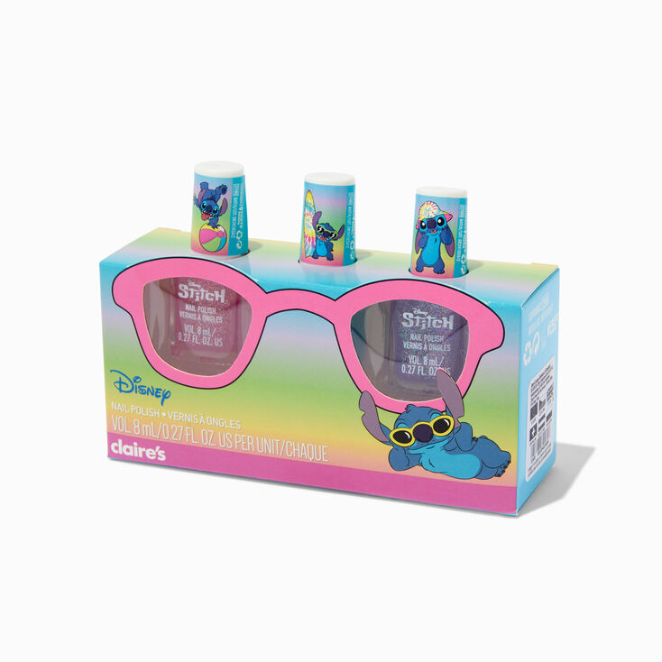 Disney Stitch Claire&#39;s Exclusive Summer Nail Polish Set - 3 Pack,