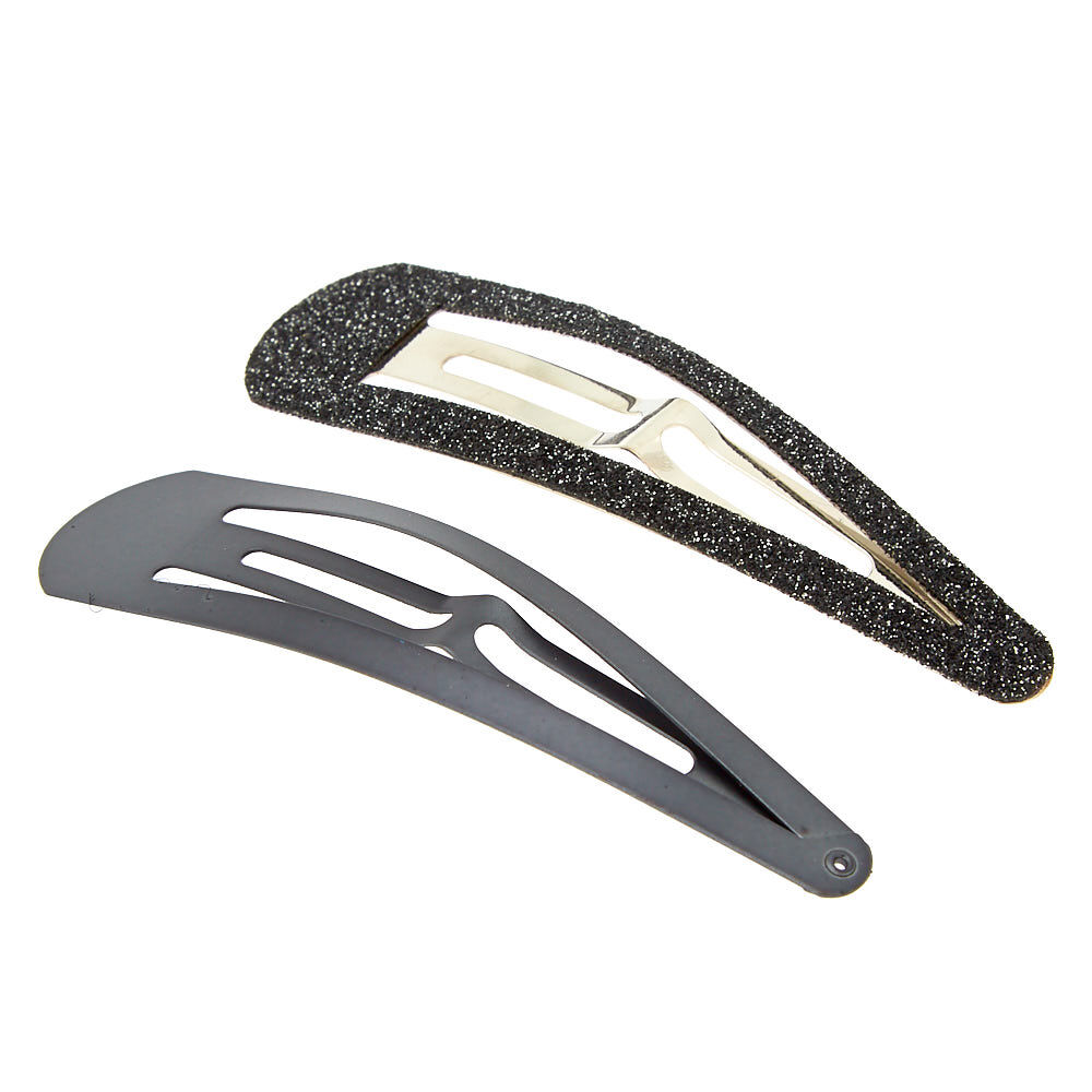Black sparkly shop hair clip