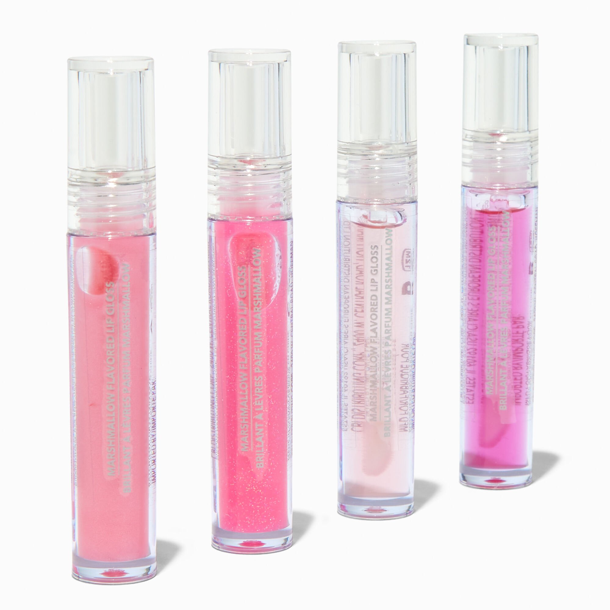 View Claires Prom Lip Gloss 4 Pack Pink information