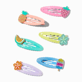 Claire&#39;s Club Summer Fruit Snap Hair Clips - 6 Pack,