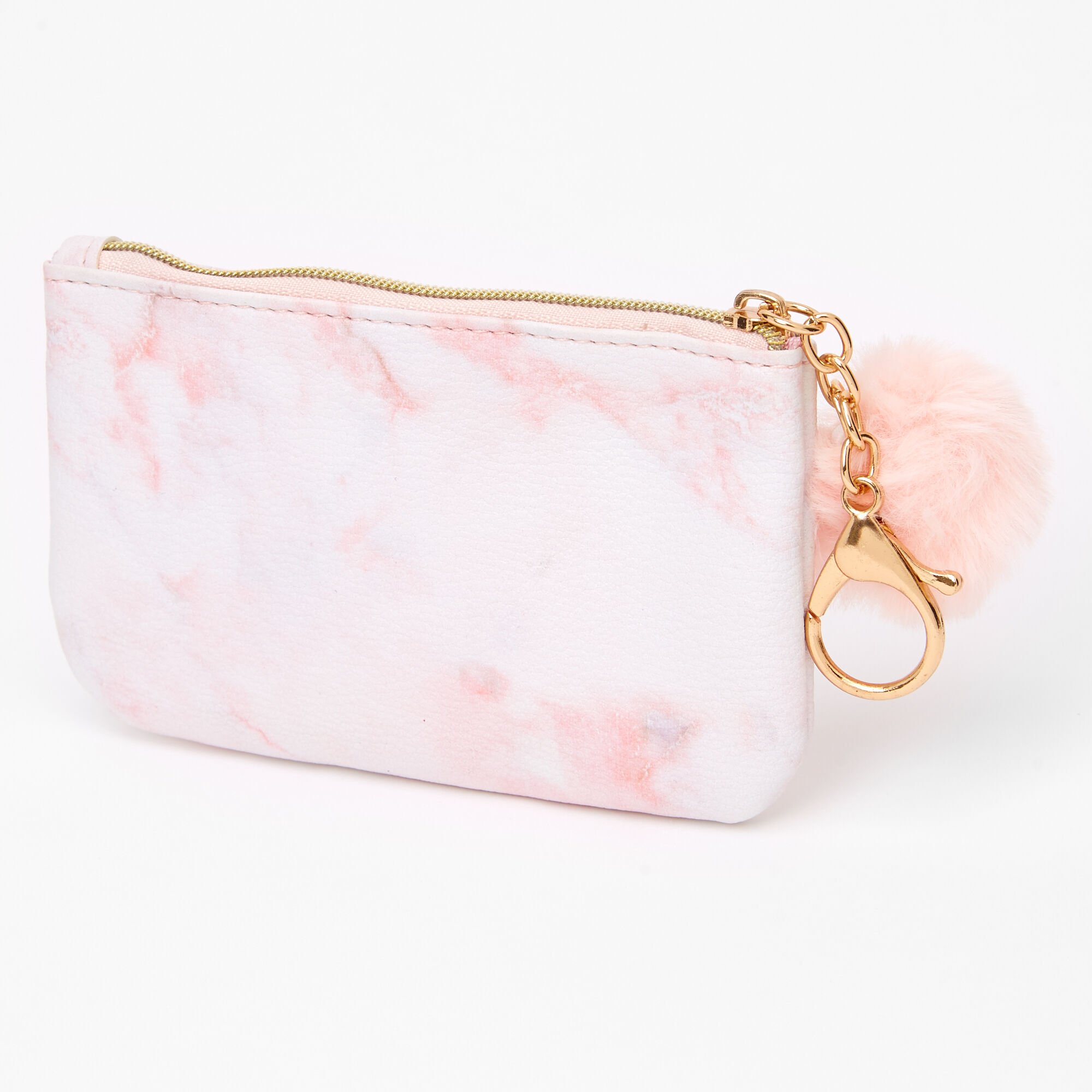 View Claires Marble Makeup Bag Pink information