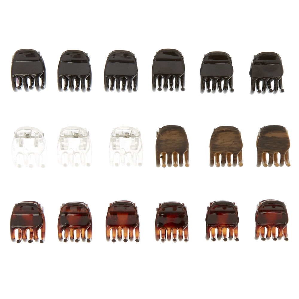 Neutral Mini Hair Claws - 18 Pack,