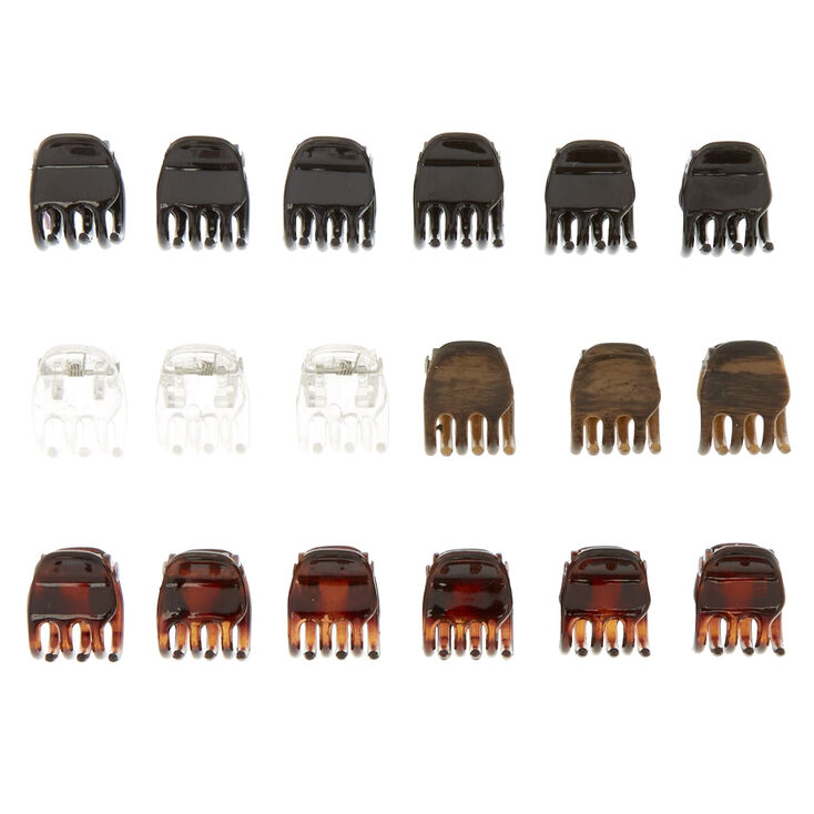 Neutral Mini Hair Claws - 18 Pack,
