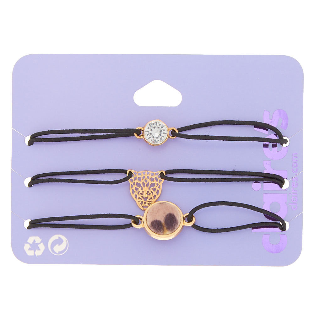 Fierce Leopard Stretch Bracelets - 3 Pack,