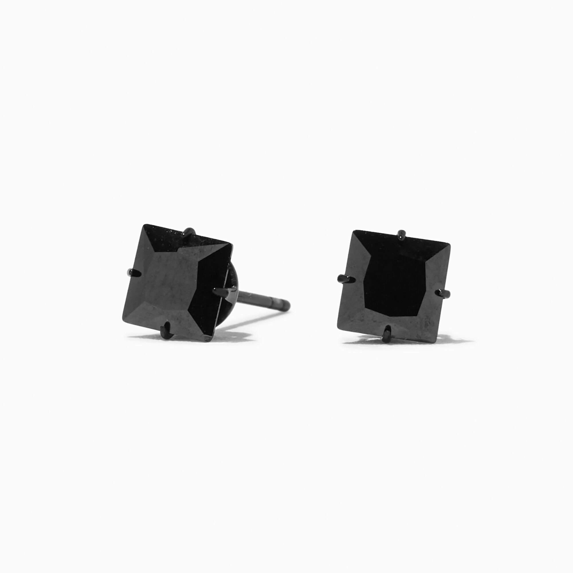Black stud outlet earrings claire's