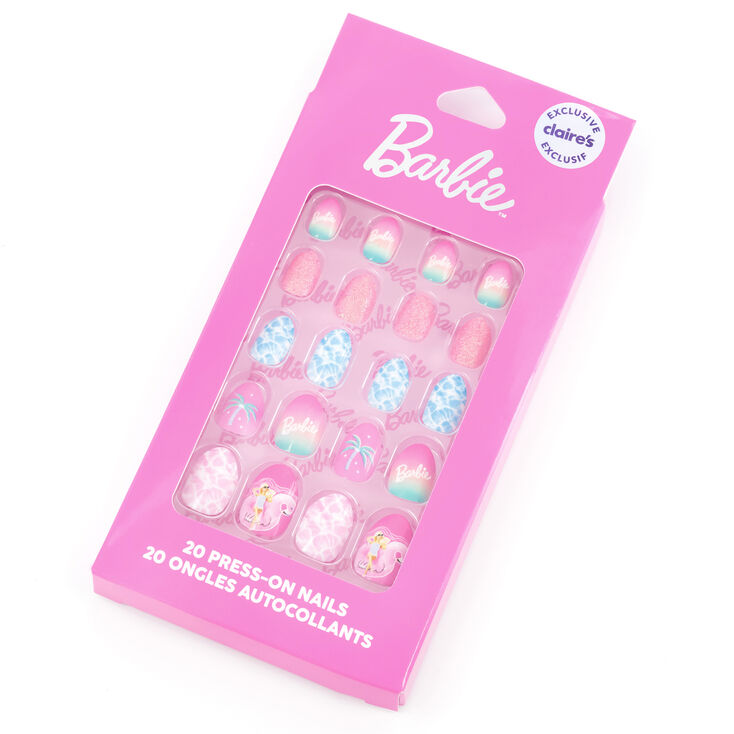 Barbie&trade; Malibu Press On Faux Nail Set &ndash; Pink,