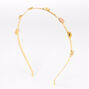 Gold Daisy Sunflower Metal Headband,