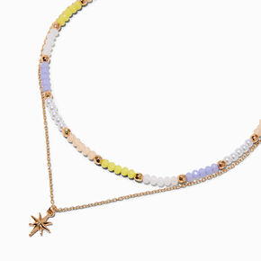 Beaded &amp; Gold-tone Starburst Multi-Strand Necklace ,