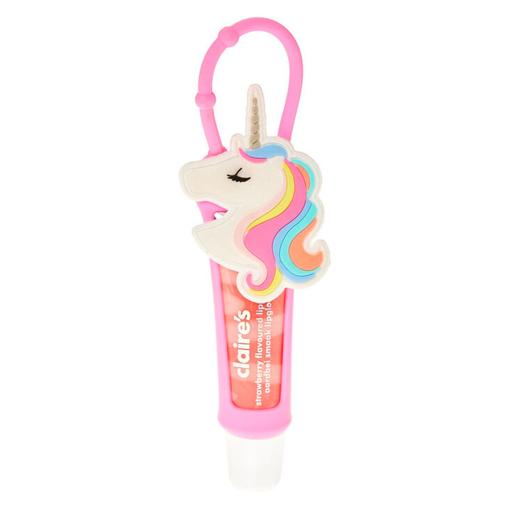 Unicorn Lip Gloss Tube With Holder Claire S Us