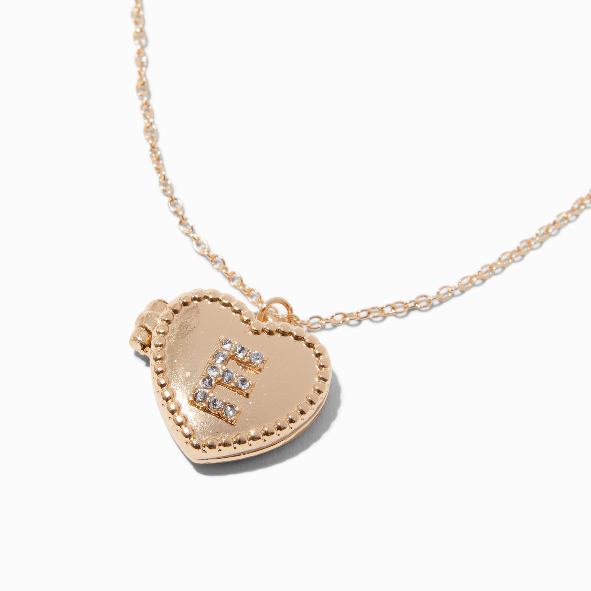 E online heart necklace