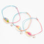 Tie-Dye Cowrie Shell Best Friends Bracelets - 3 Pack,