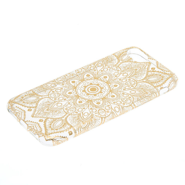 Metallic Gold Mandala Phone Case - Fits iPhone 6/7/8/SE,