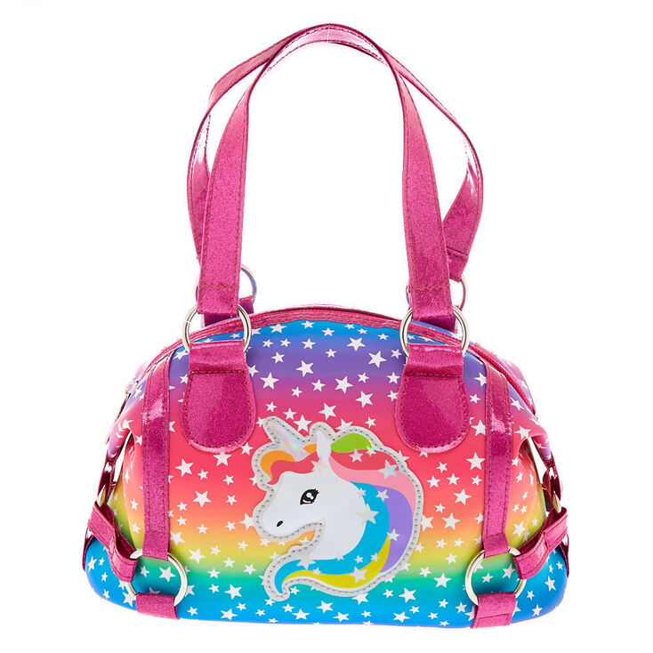 Claire&#39;s Club Rainbow Unicorn Tote Bag,