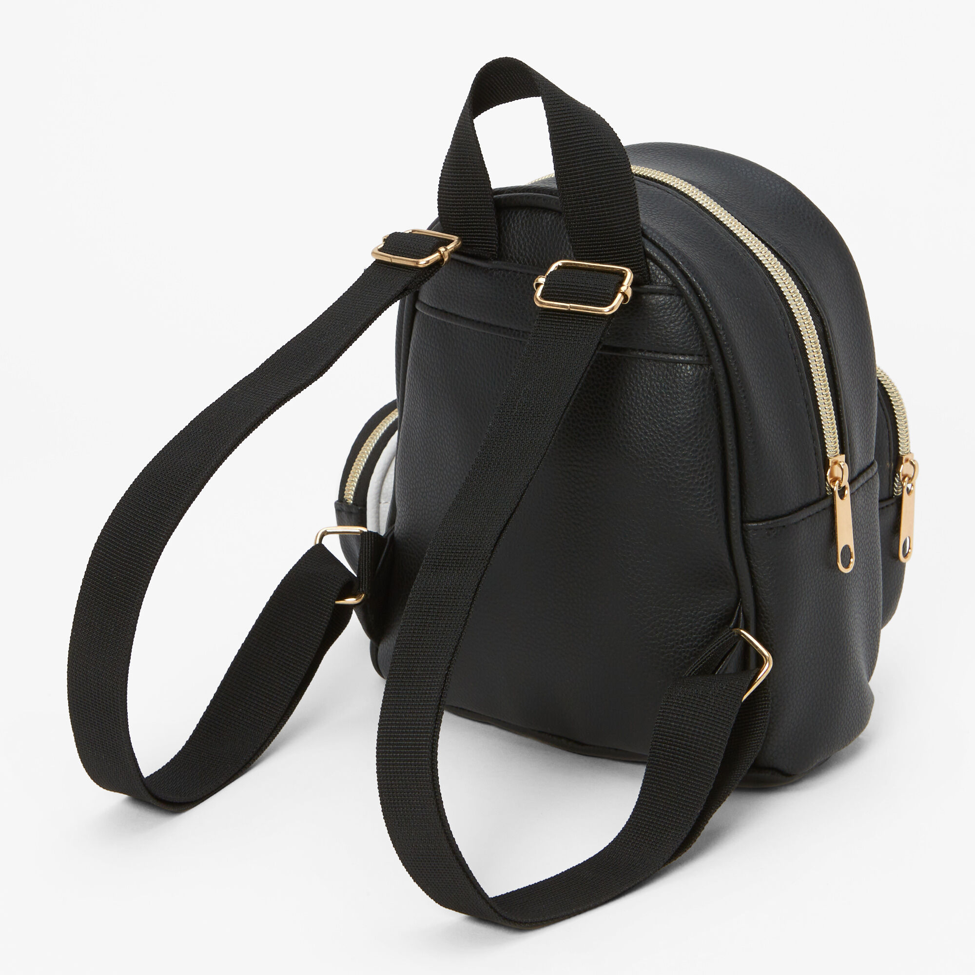 Black & White Quilted Backpack,