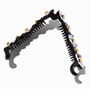 Black &amp; White Flower Skinny Banana Hair Claw,