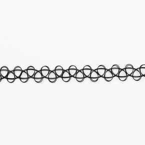 Tattoo Choker Necklace - Black,