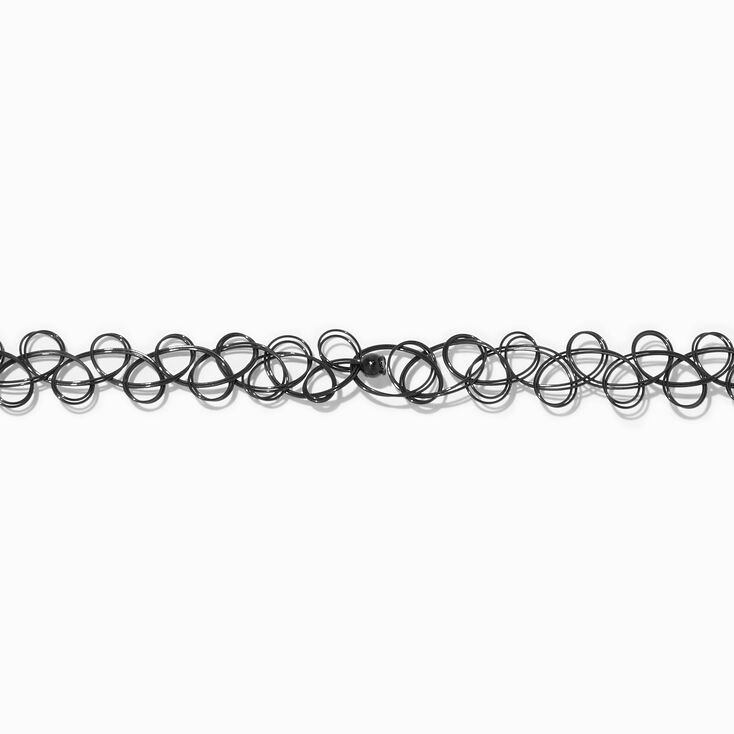 Black Glow in the Dark Planet Tattoo Choker Necklace,