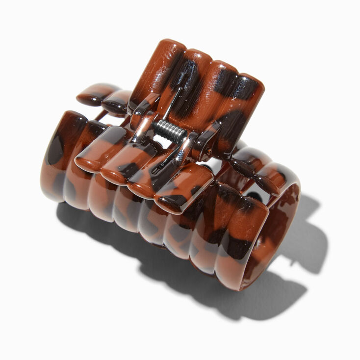 Brown Tortoiseshell Pony Hair Claw,