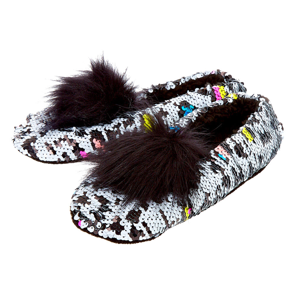 Reversible sequin slippers deals