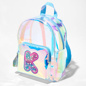 Holographic Initial Mini Backpack - K,