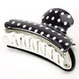 Pince &agrave; cheveux &agrave; pois de taille moyenne - Noir,