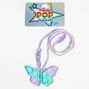 Pop Fashion Butterfly Popper Necklace Fidget Toy,
