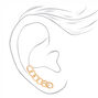 Gold-tone Chain Link Ear Crawler Earrings,