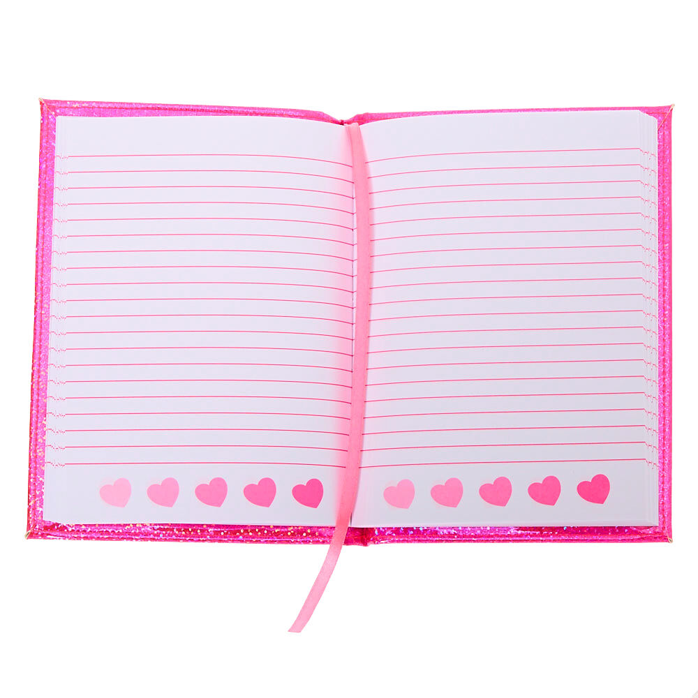 Journal intime spongieux cœur zèbre arc-en-ciel - Rose,
