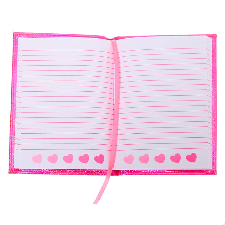 Rainbow Zebra Heart Squish Journal - Pink,