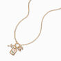 Pink Rose Pendant Charm Necklace,