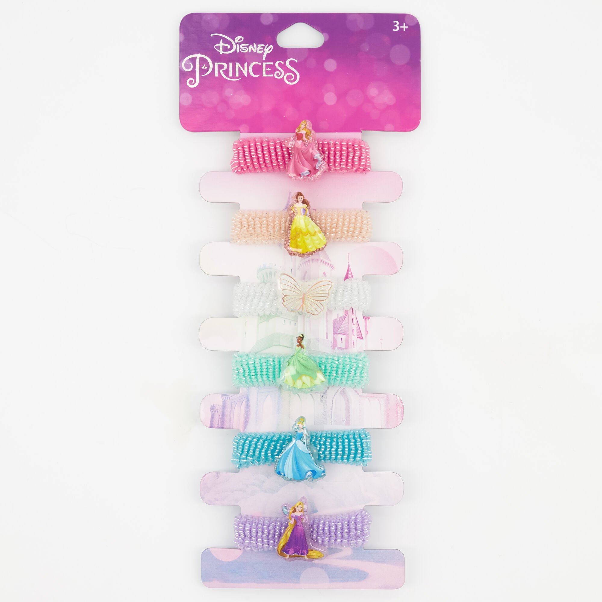 View Claires Disney Princess Glitter Hair Bobbles 6 Pack information