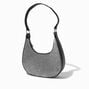 Rhinestone Studded Shoulder Bag - Black,