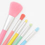 Neon Matte Makeup Brush Set - 5 Pack,