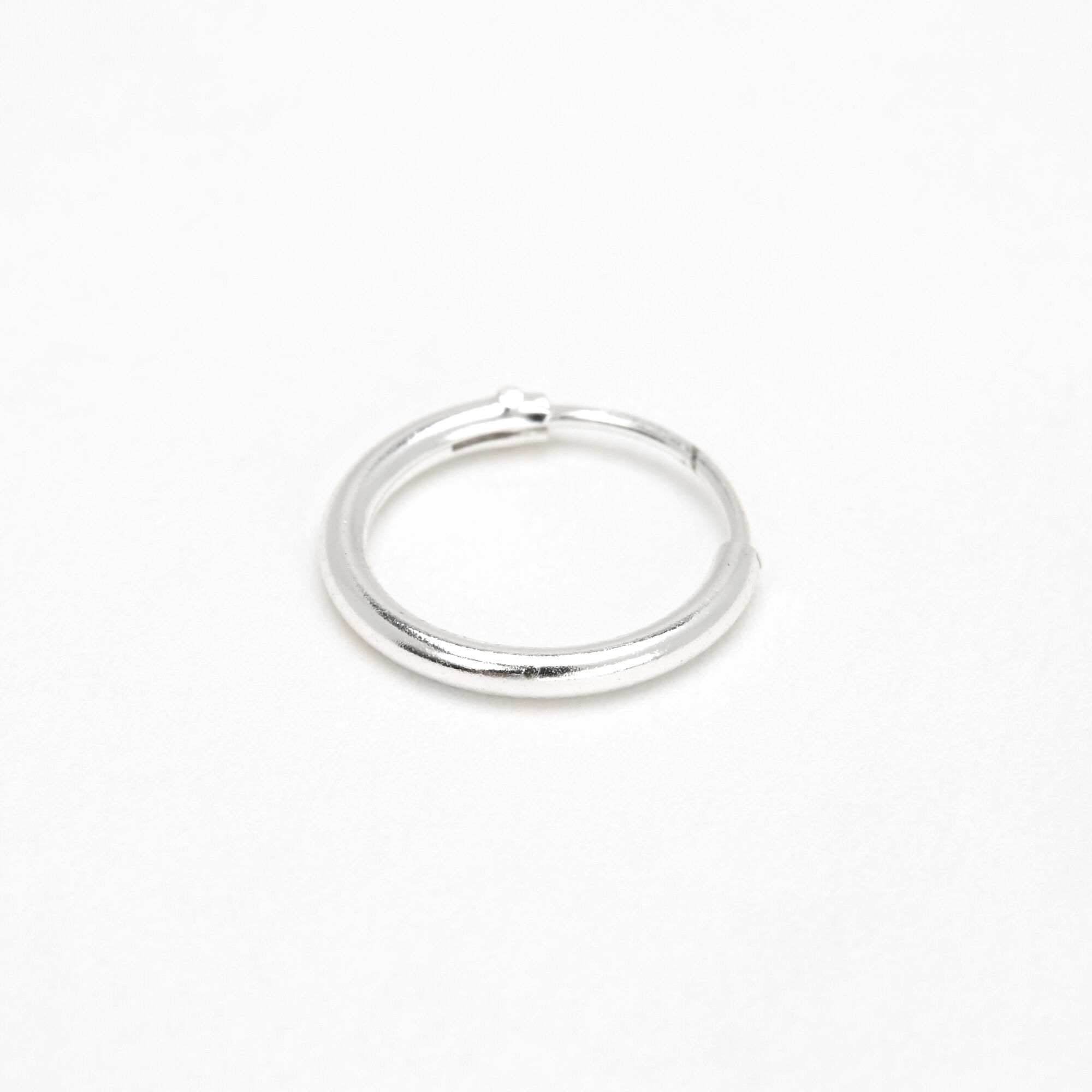 View Claires 22G 10MM Hinged Nose Ring Silver information