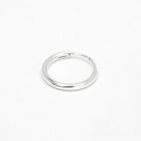 Sterling Silver 22G 10MM Hinged Nose Ring,